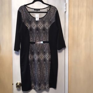 NWT black and white dress